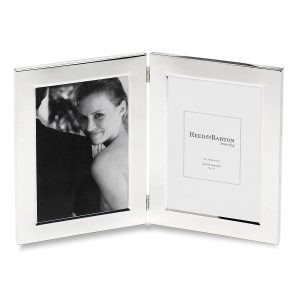 Classic Silverplate 5 x 7 Double Photo Frame