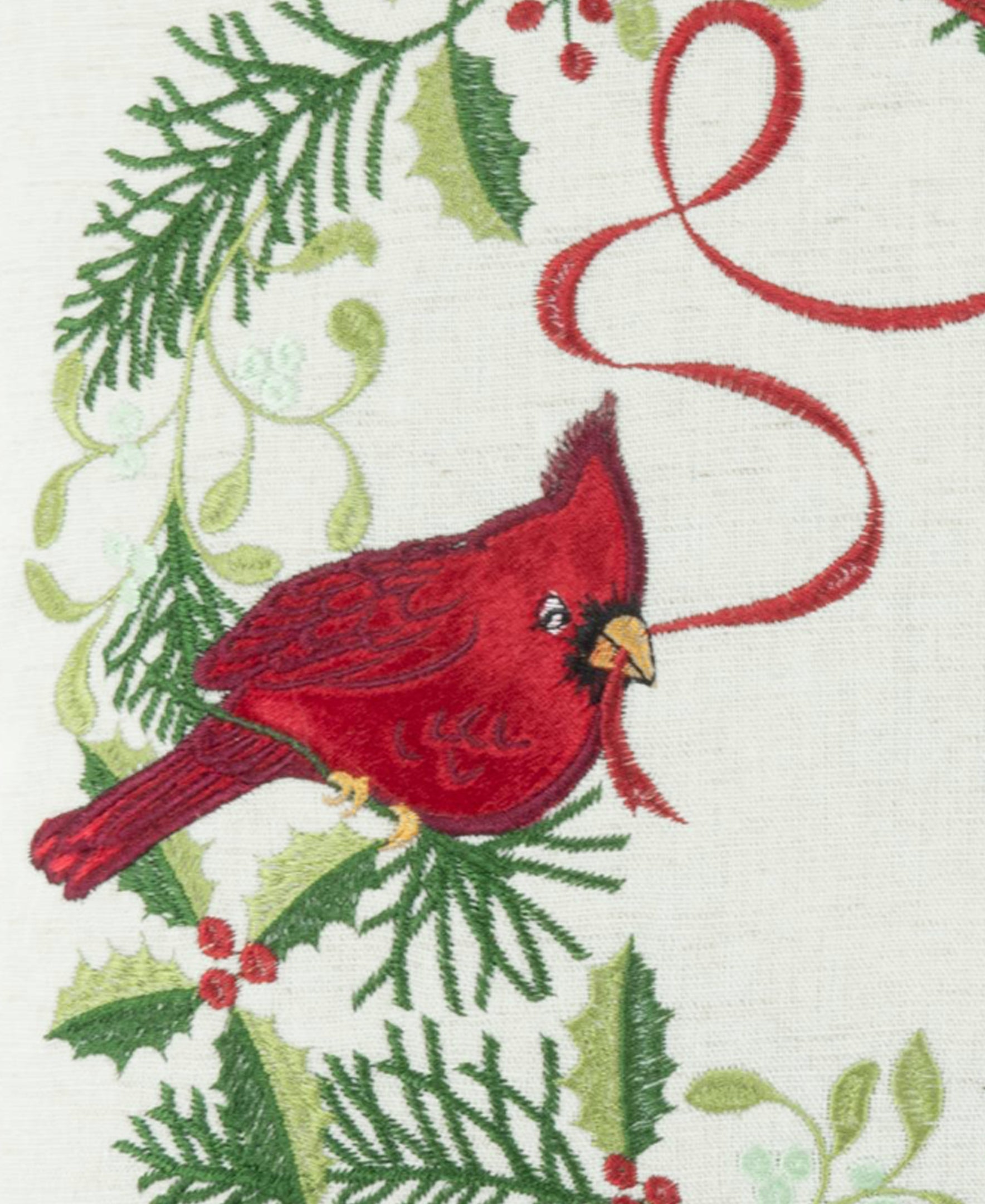 Winter Greetings Wreath 18X18 Throw Pillow - Image 3