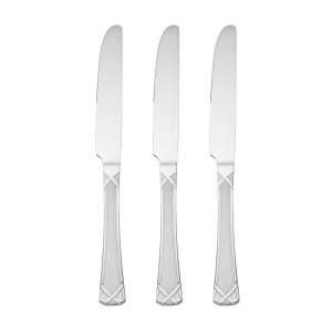 Evansville Frosted Dinner Knife - Set of 3