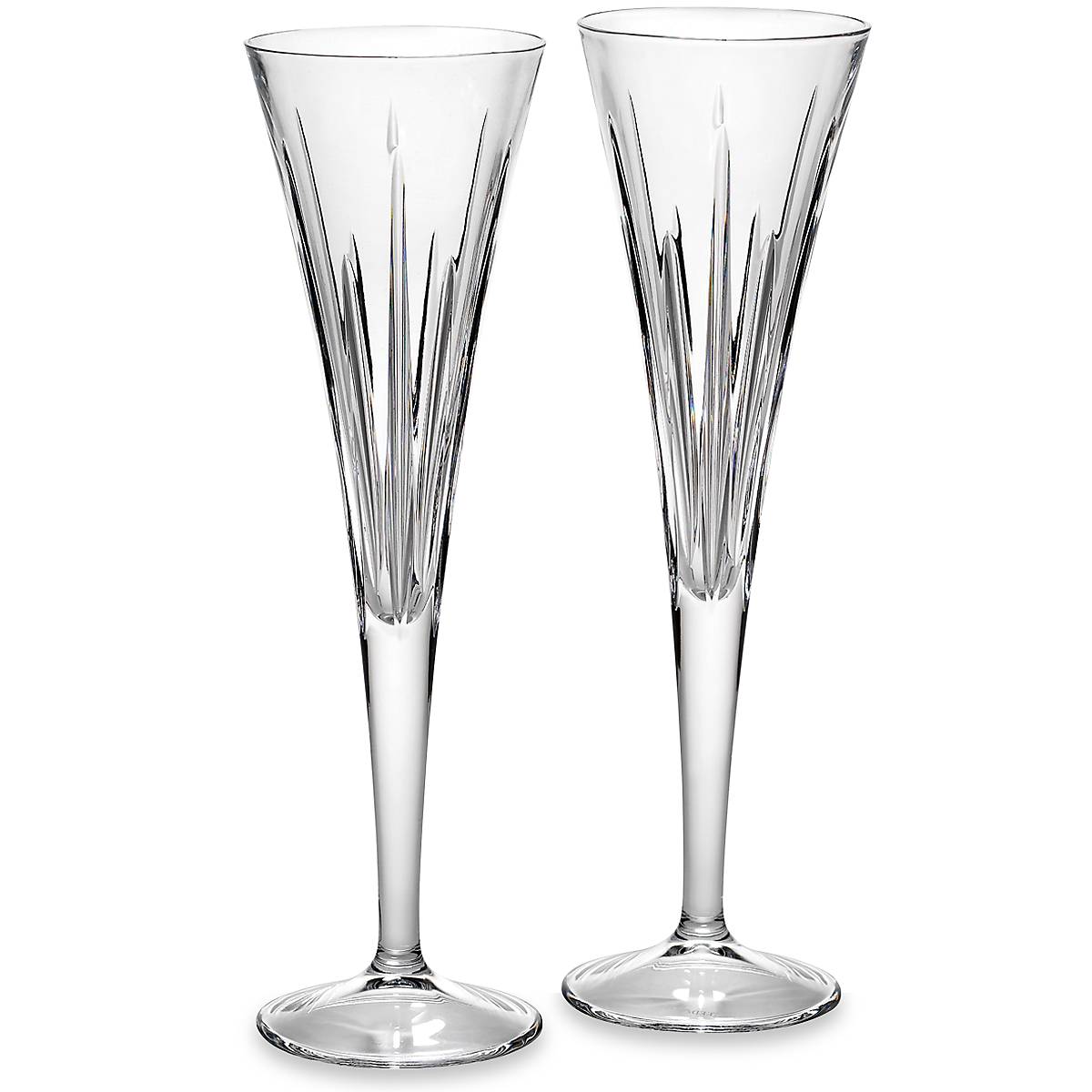 Soho Crystal Toasting Flutes. Set of 2