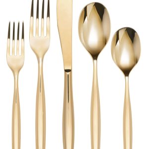 Braga Gold Mirror 20 Piece Flatware Set