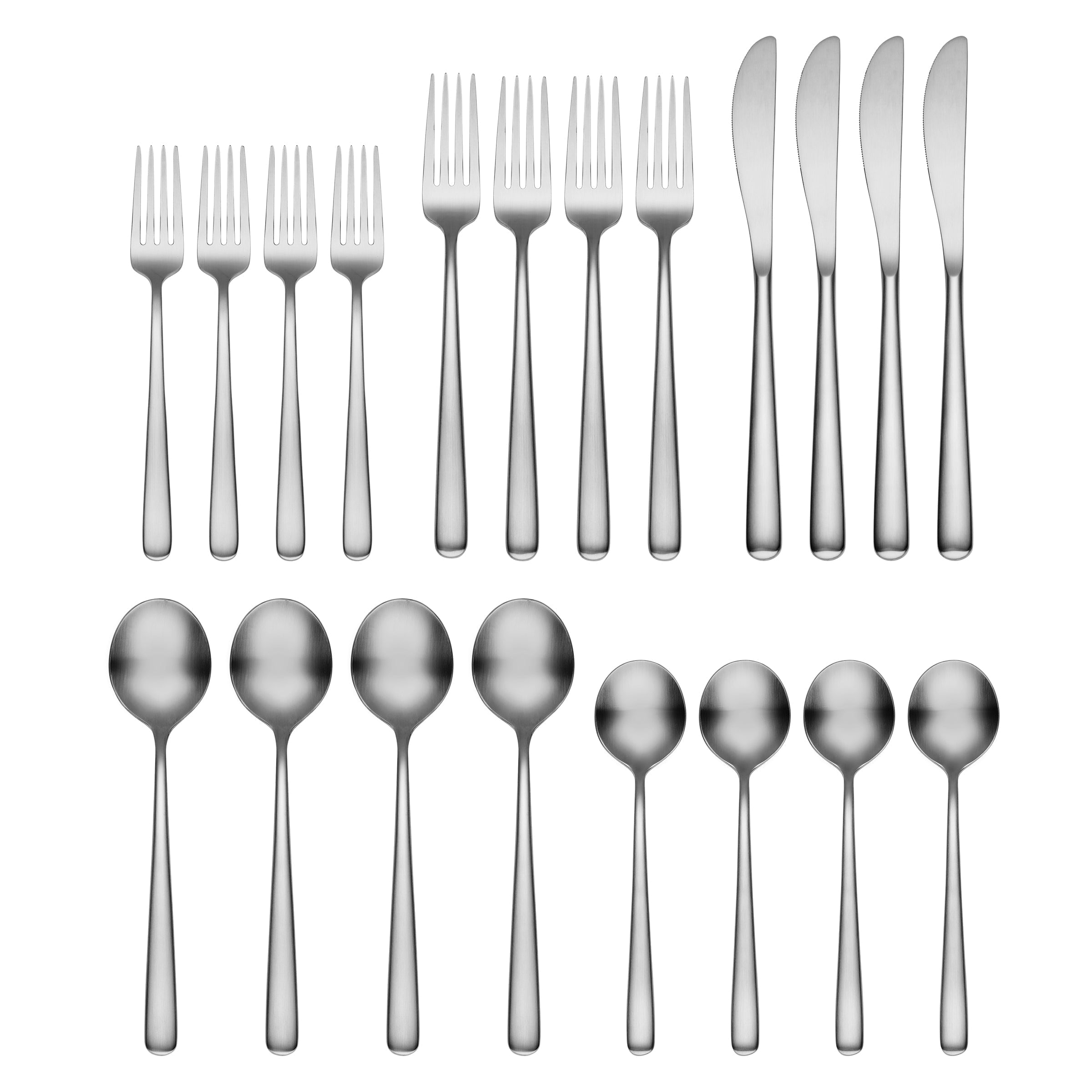 Lorenn Satin 20 Piece Flatware Set - Image 2