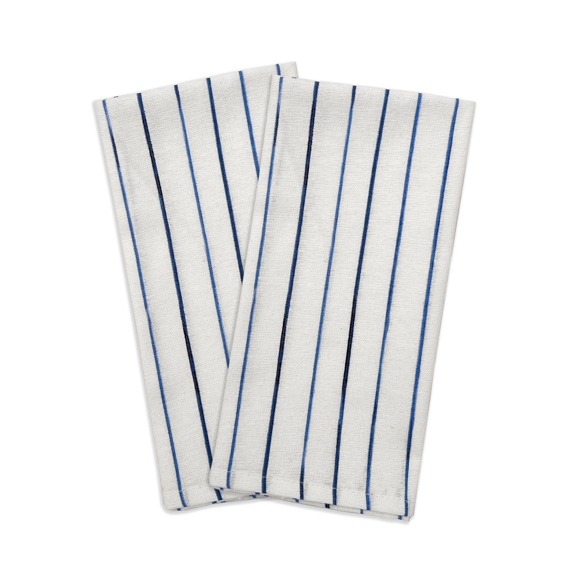 Blue Bay Stripe Dinner Napkin - Set Of 2