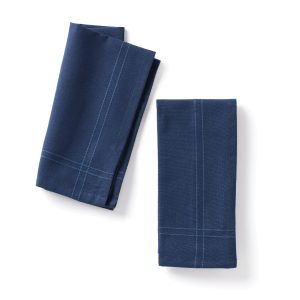 Essentials Navy Dinner Napkins - Set Of 2