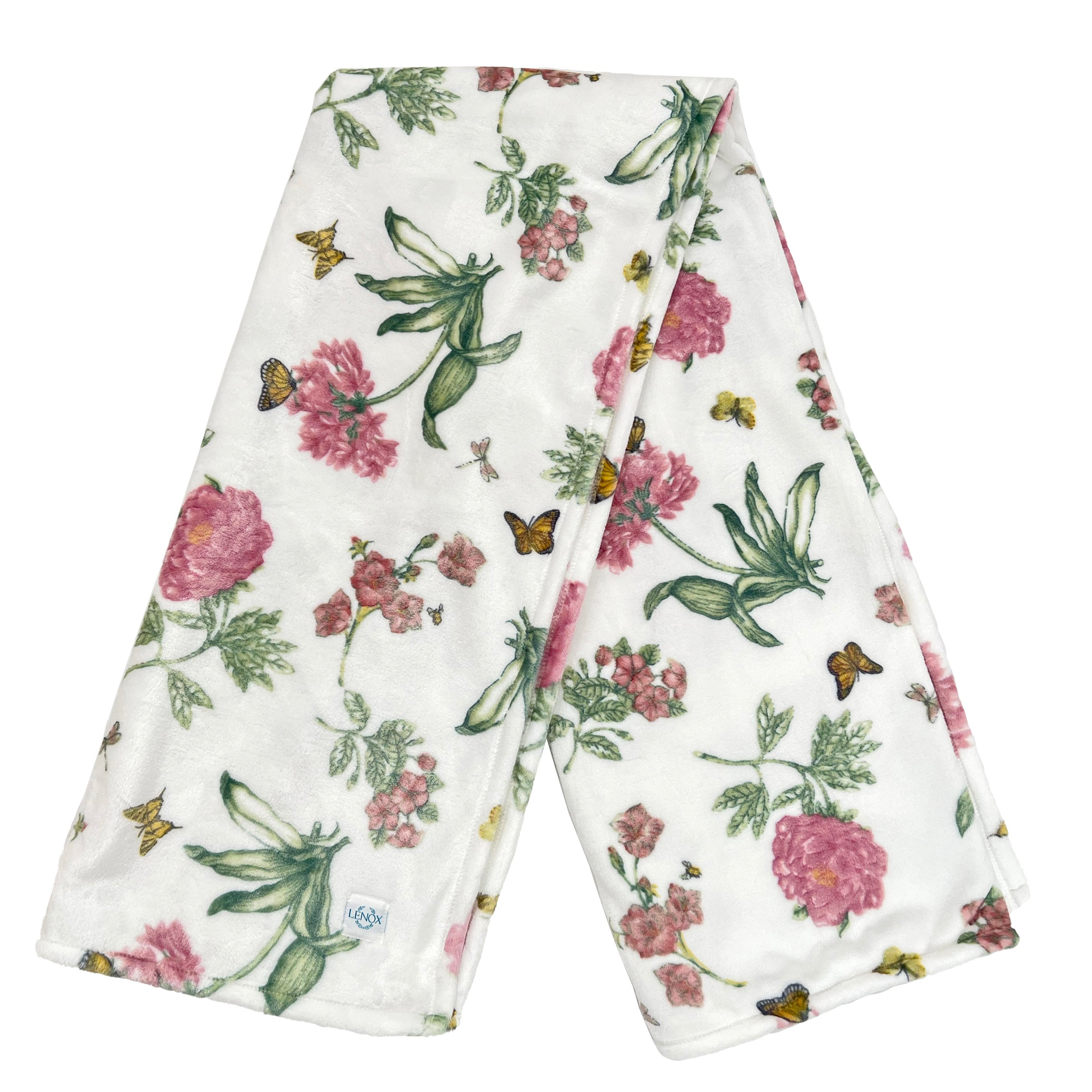 Butterfly Meadow Bloom Pink Throw Blanket - Image 6