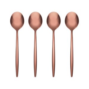 Gaze Copper Mirror Demitasse Spoon - Set of 4