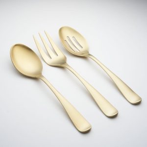 Rhiannon Champagne Satin 3 Piece Hostess Set