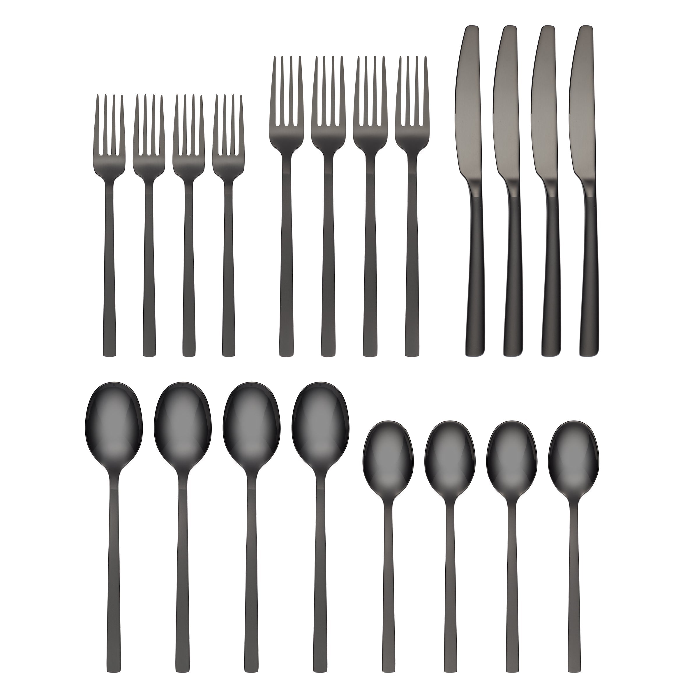Beacon Black Sand Mirror 20 Piece Flatware Set - Image 2