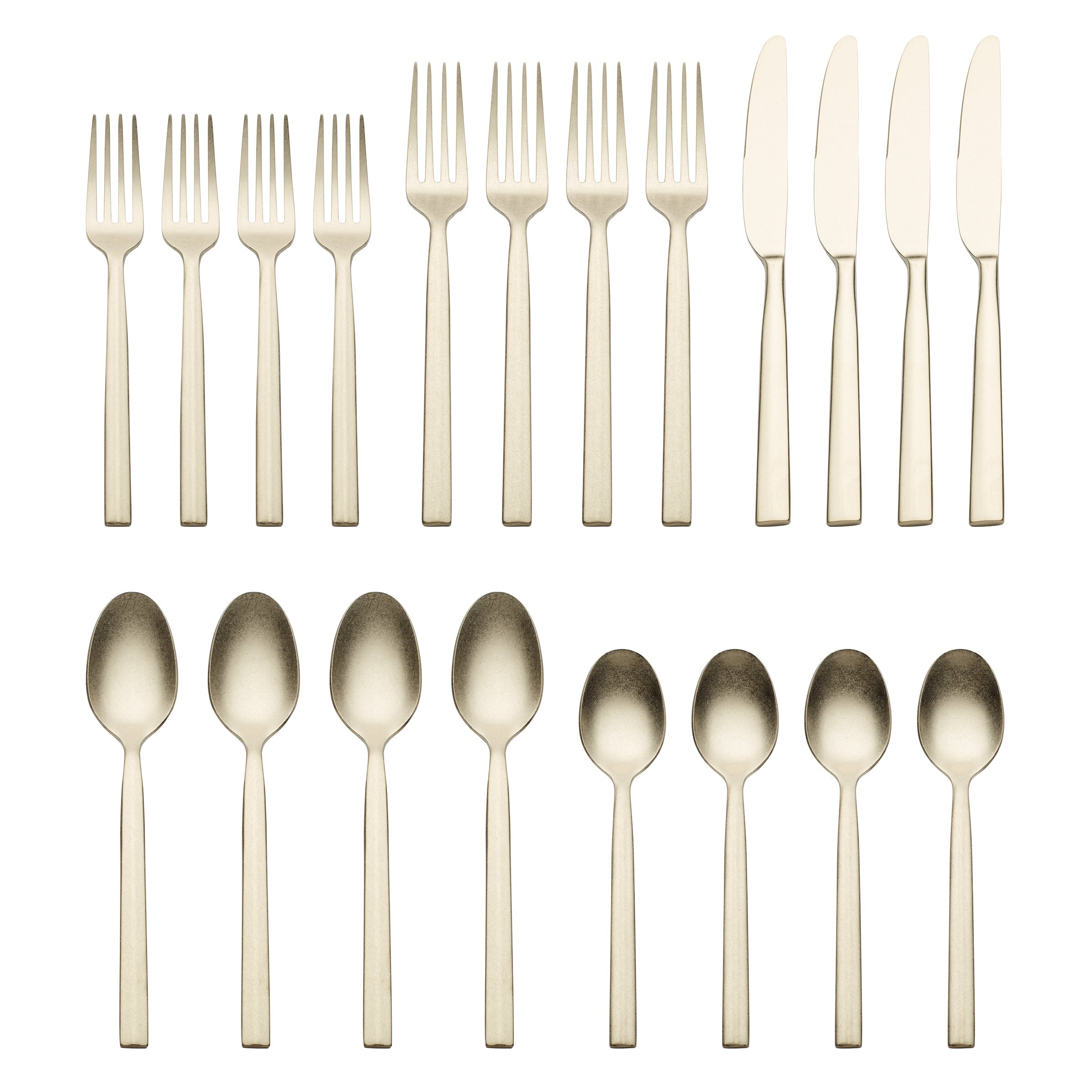 Aero Champagne Rumble 20 Piece Flatware Set - Image 2