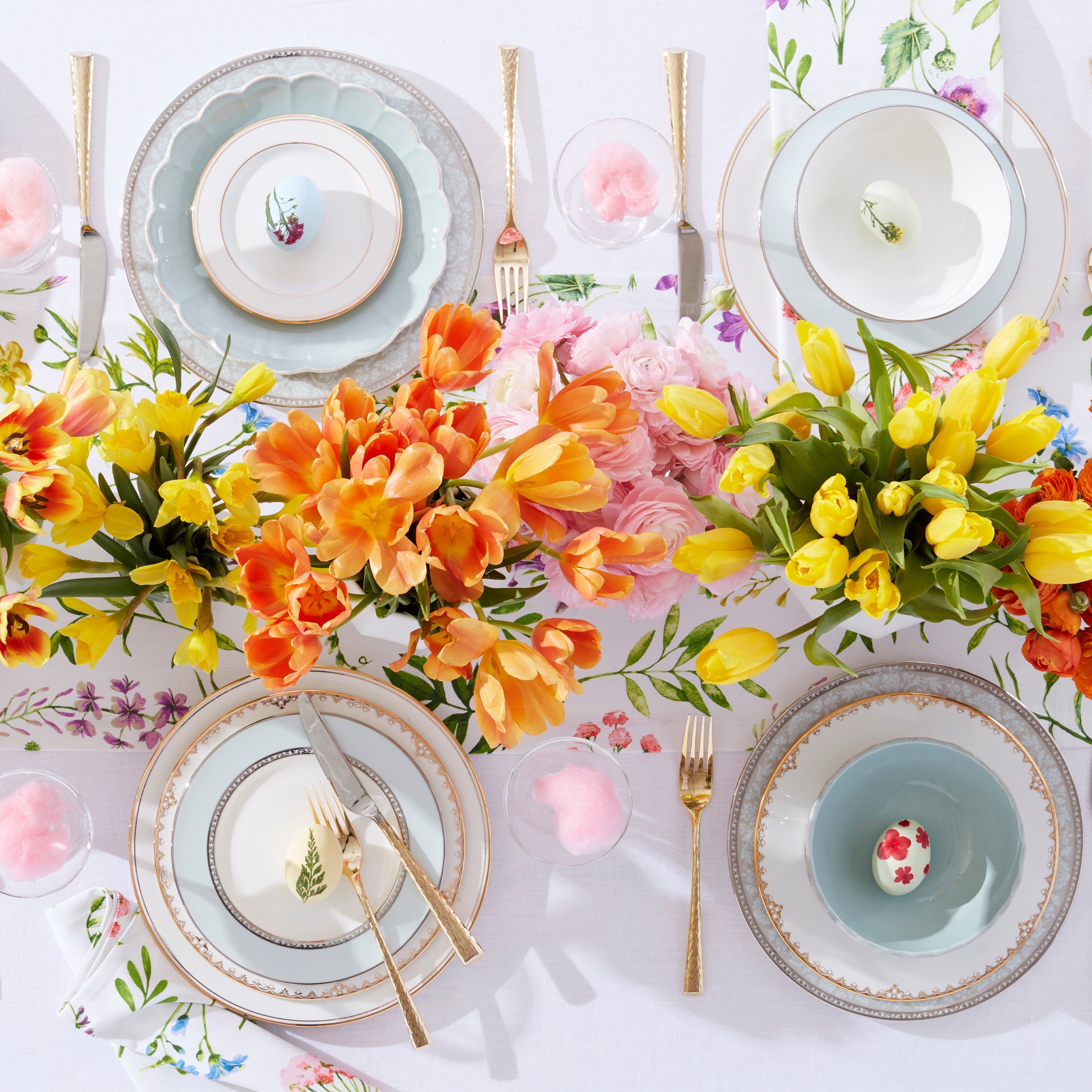 French Perle Scallop Ice Blue 12-Piece Dinnerware Set - Image 9