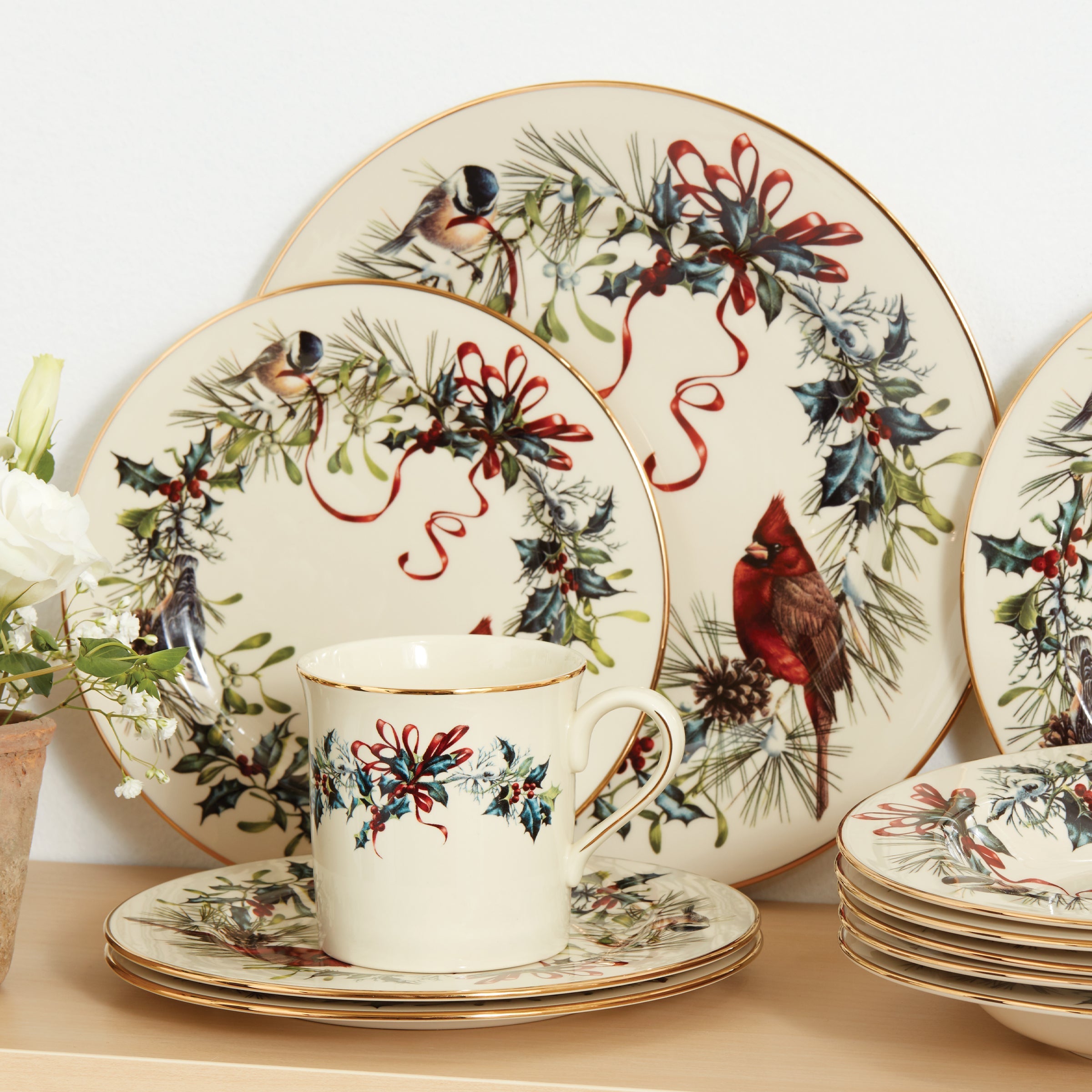 Winter Greetings Salad Plates - Set of 4 - Image 8