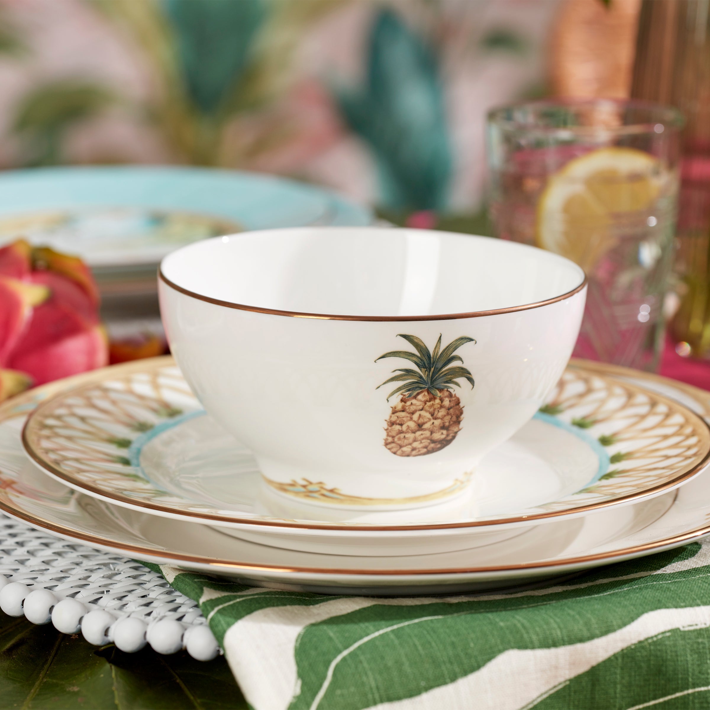 British Colonial Bamboo Rice Bowl - Image 2