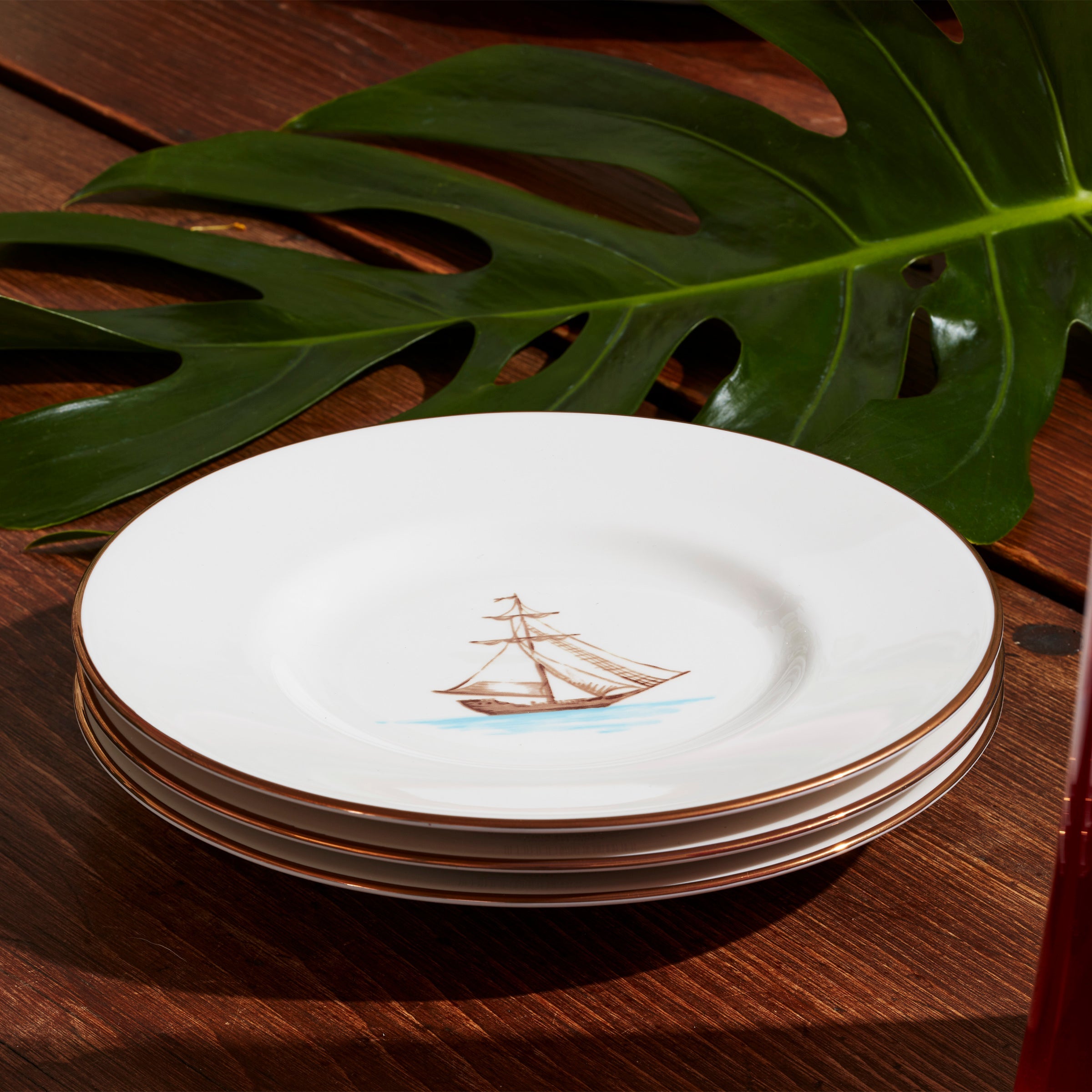 British Colonial Tradewind Dessert Plate - Image 2