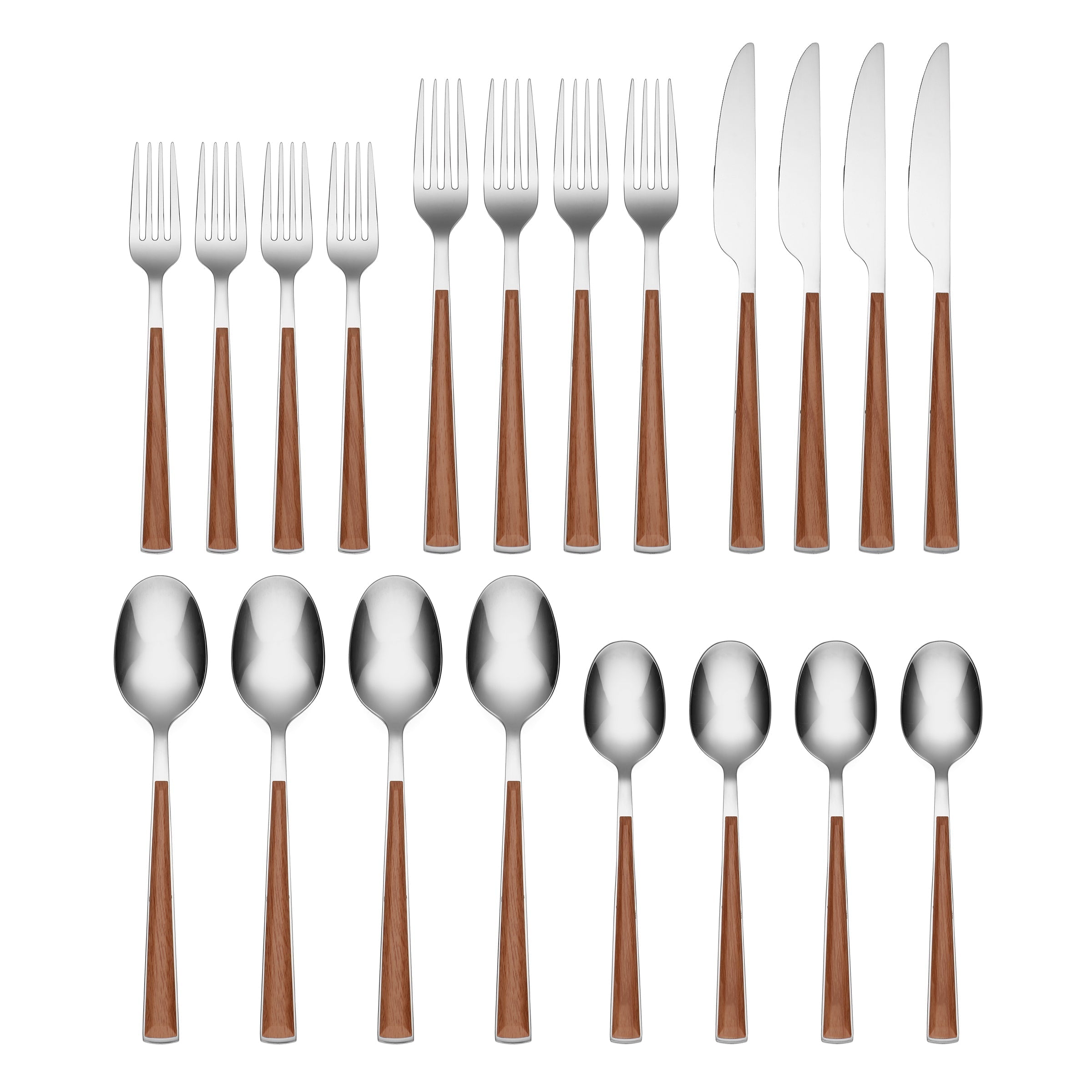 Esben Beachwood 20 Piece Flatware Set