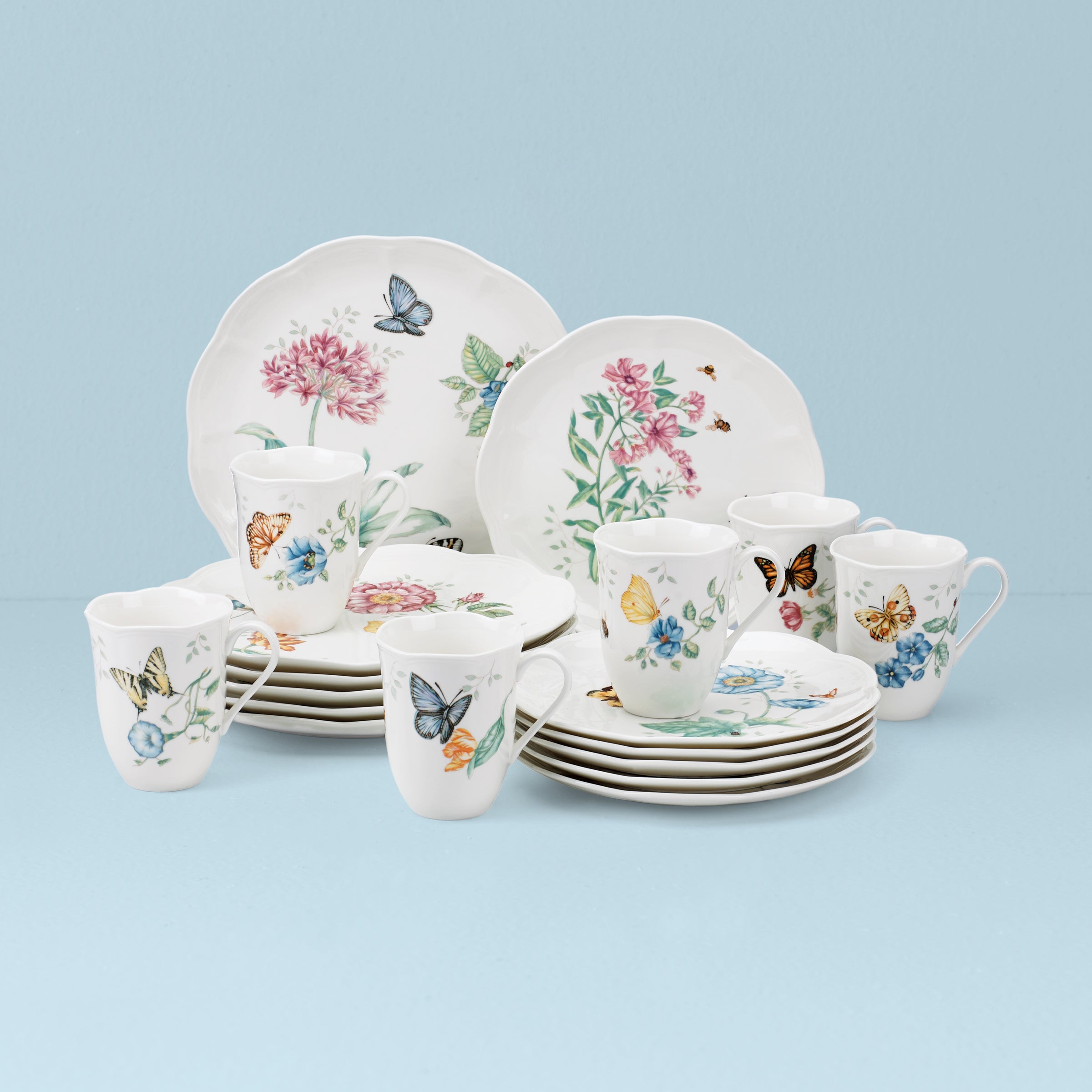 Butterfly Meadow 18-Piece Dinnerware Set