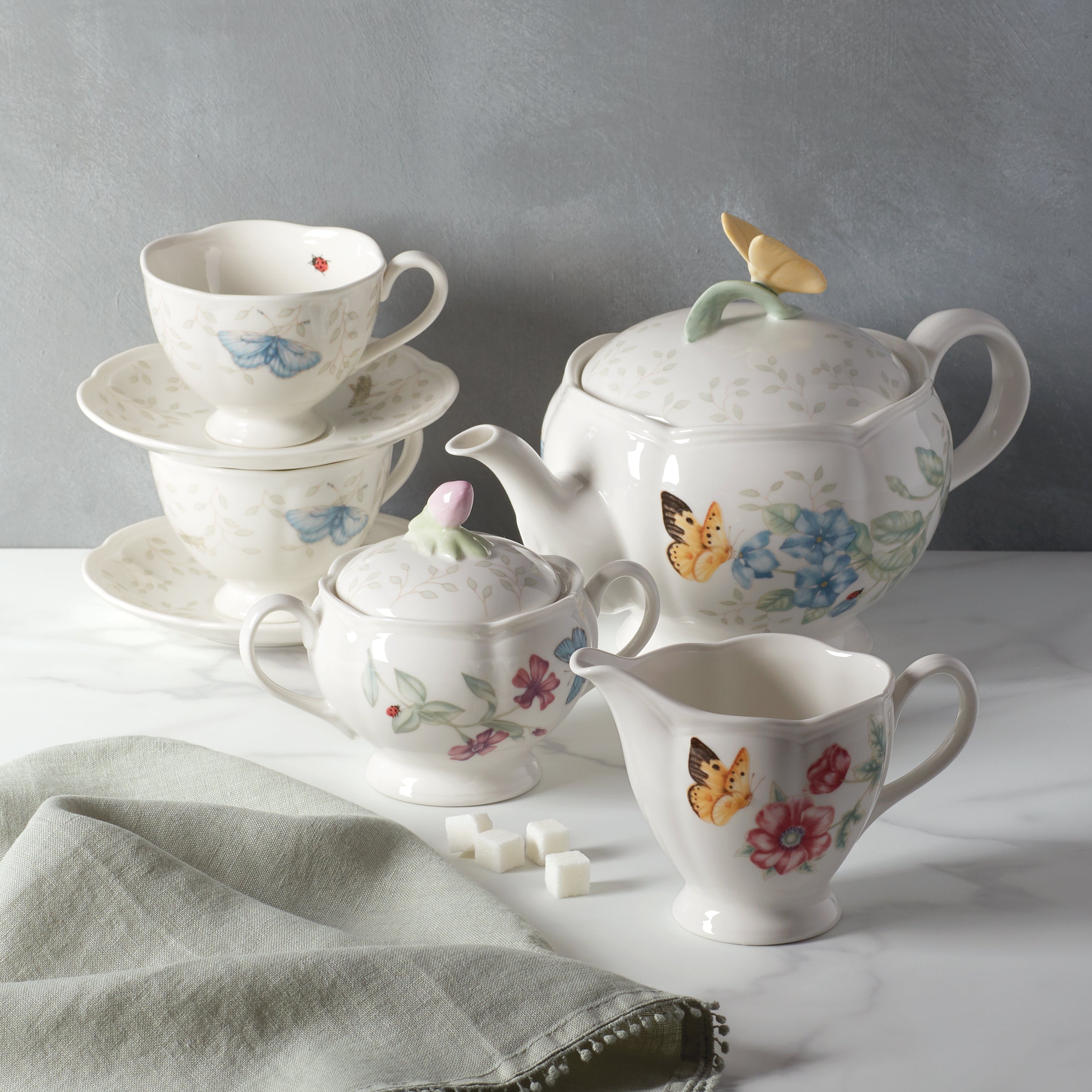 Butterfly Meadow 7-Piece Tea Set - Image 5