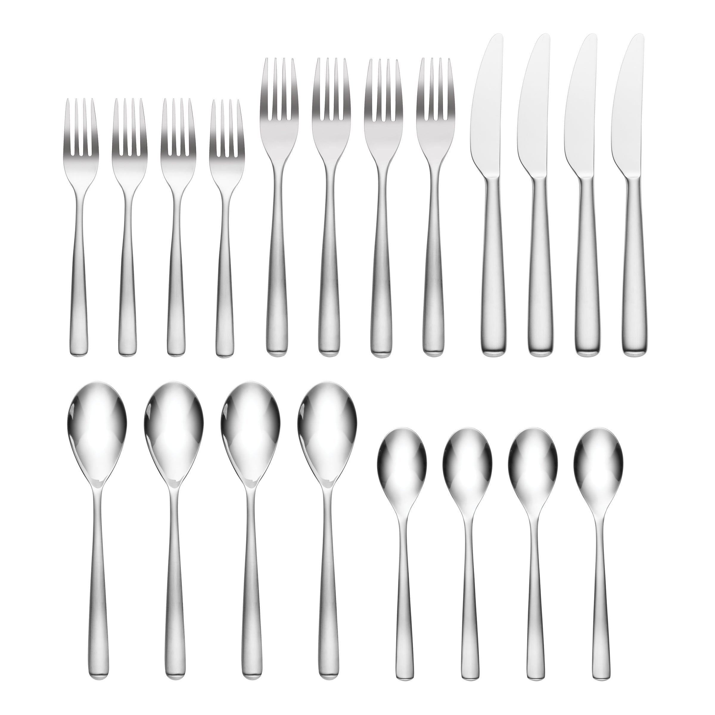 Ella Satin Fade 20 Piece Flatware Set - Image 2