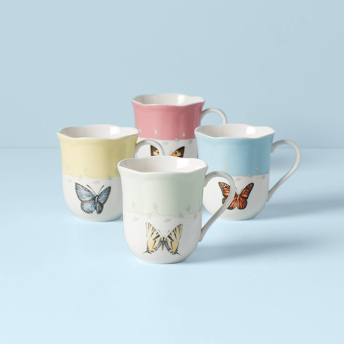 Butterfly Meadow Mugs - Set of 4