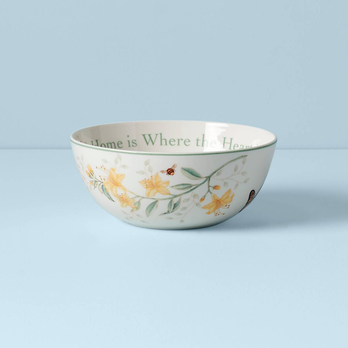 Butterfly Meadow Home is Where The Heart is Bowl