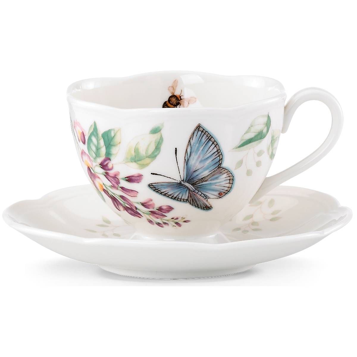 Butterfly Meadow Blue Cup & Saucer - Image 2
