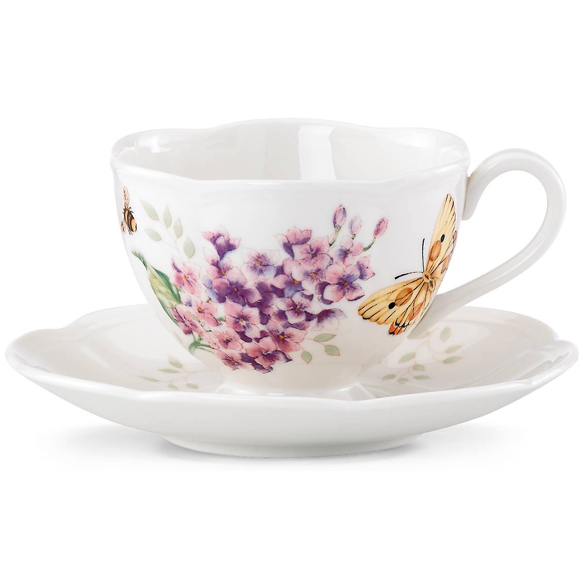Butterfly Meadow Orange Sulphur Cup and Saucer - Image 3