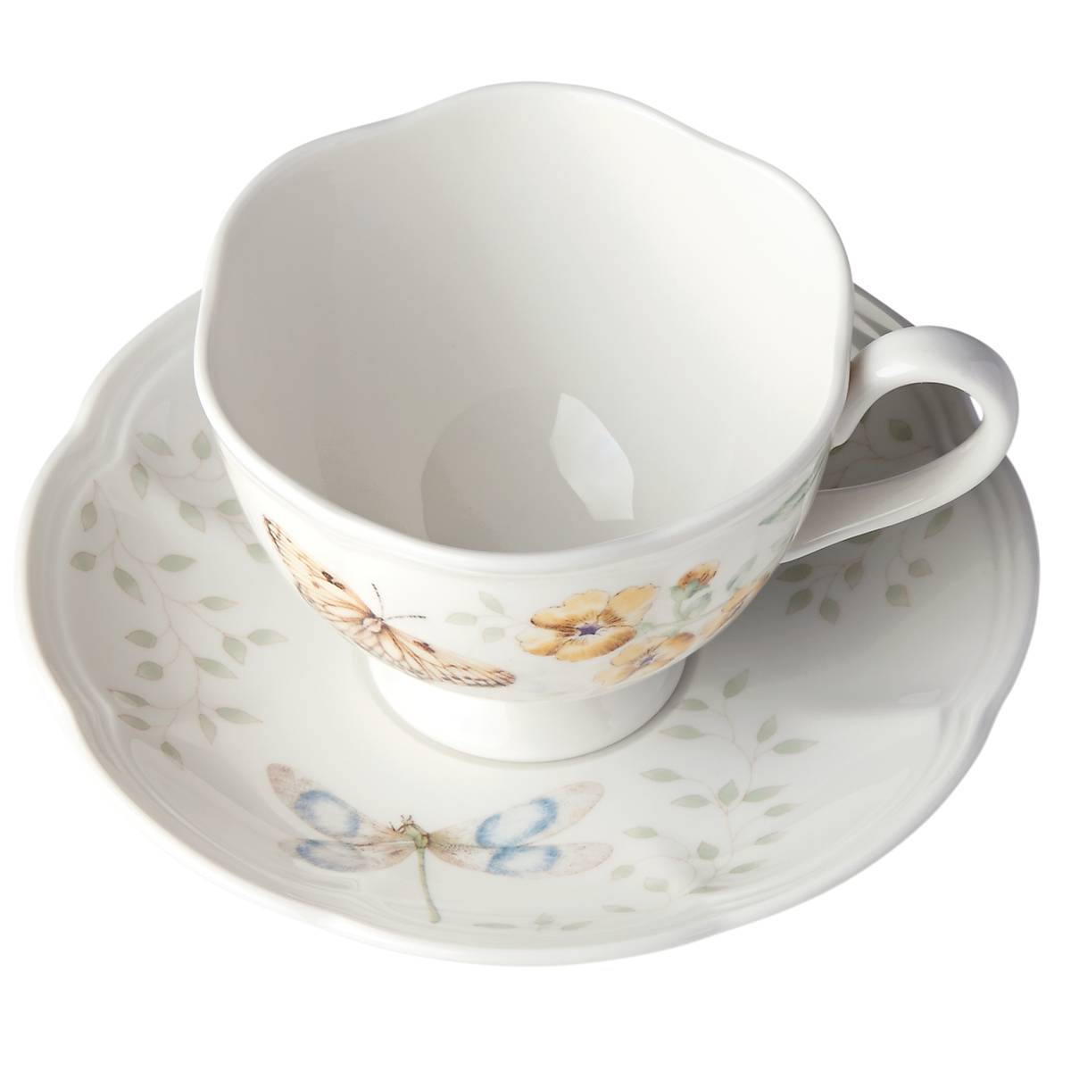 Butterfly Meadow Fritillary Cup & Saucer - Image 2