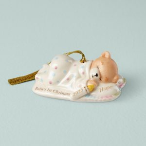 Personalized Baby's Teddy Bear Ornament