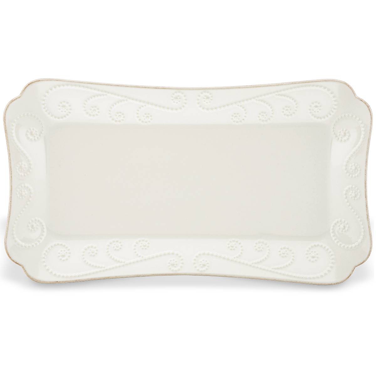 French Perle White Hors d'Oeuvres Tray - Image 2