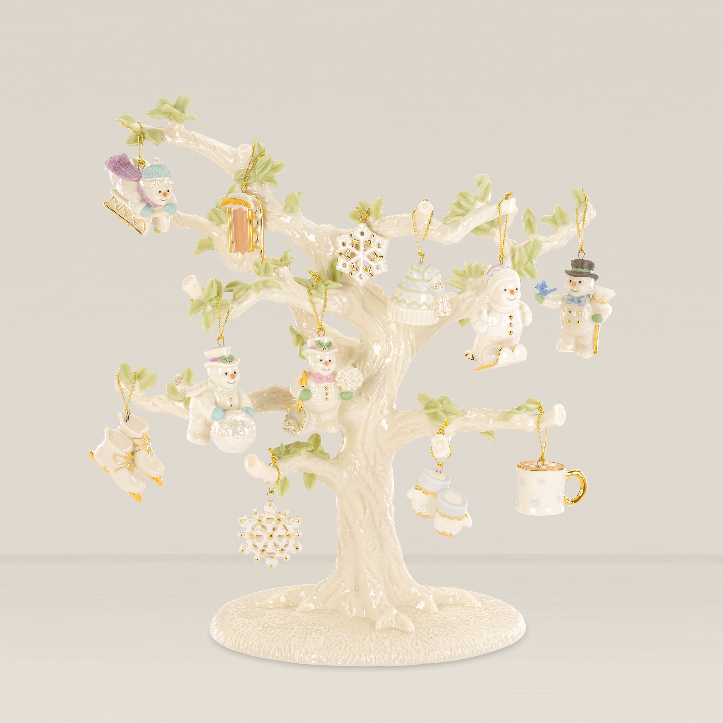 Snow Pals Christmas 13-Piece Ornament & Tree Set