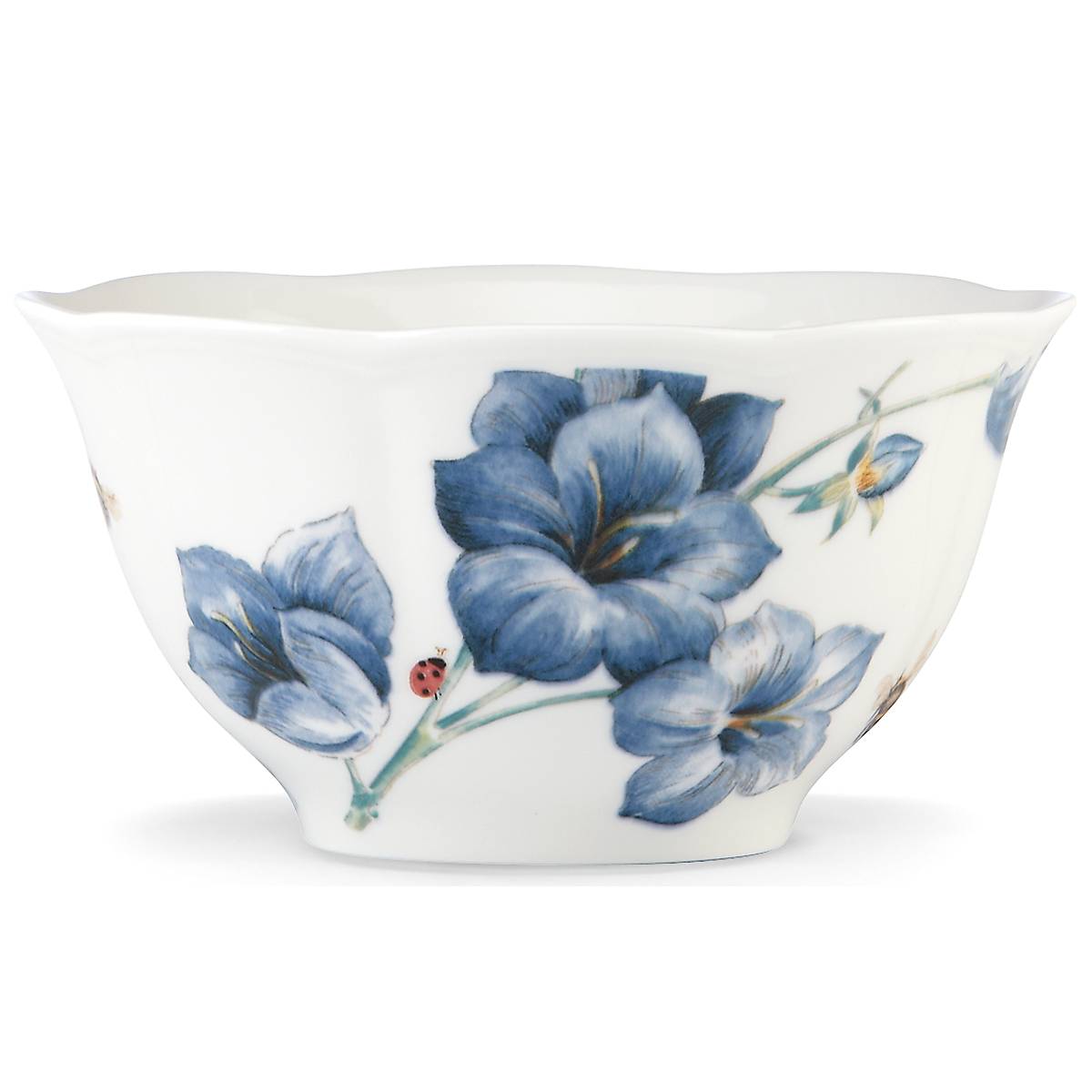 Butterfly Meadow Blue Rice Bowl - Image 3