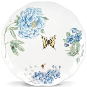 Butterfly Meadow Blue Dinner Plate