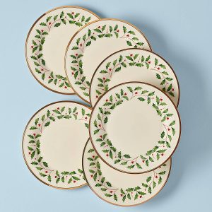 Holiday 6-Piece Dinner Plate Set