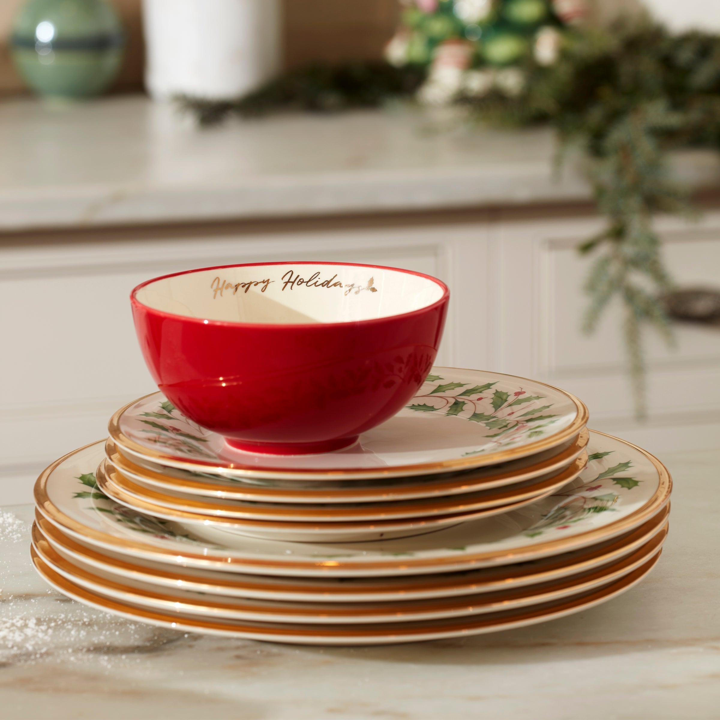 Holiday 6-Piece Salad Plate Set - Image 6