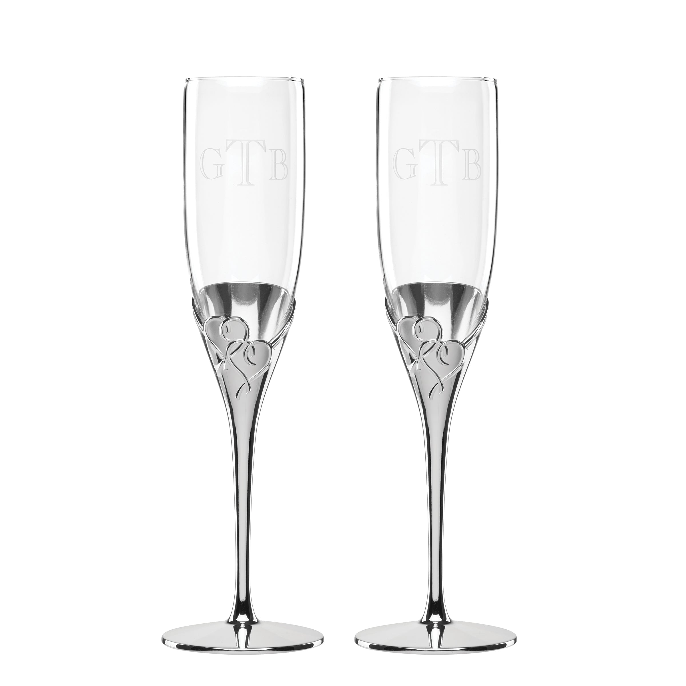 Personalized True Love 2-Piece Toasting Flute Set - Image 3
