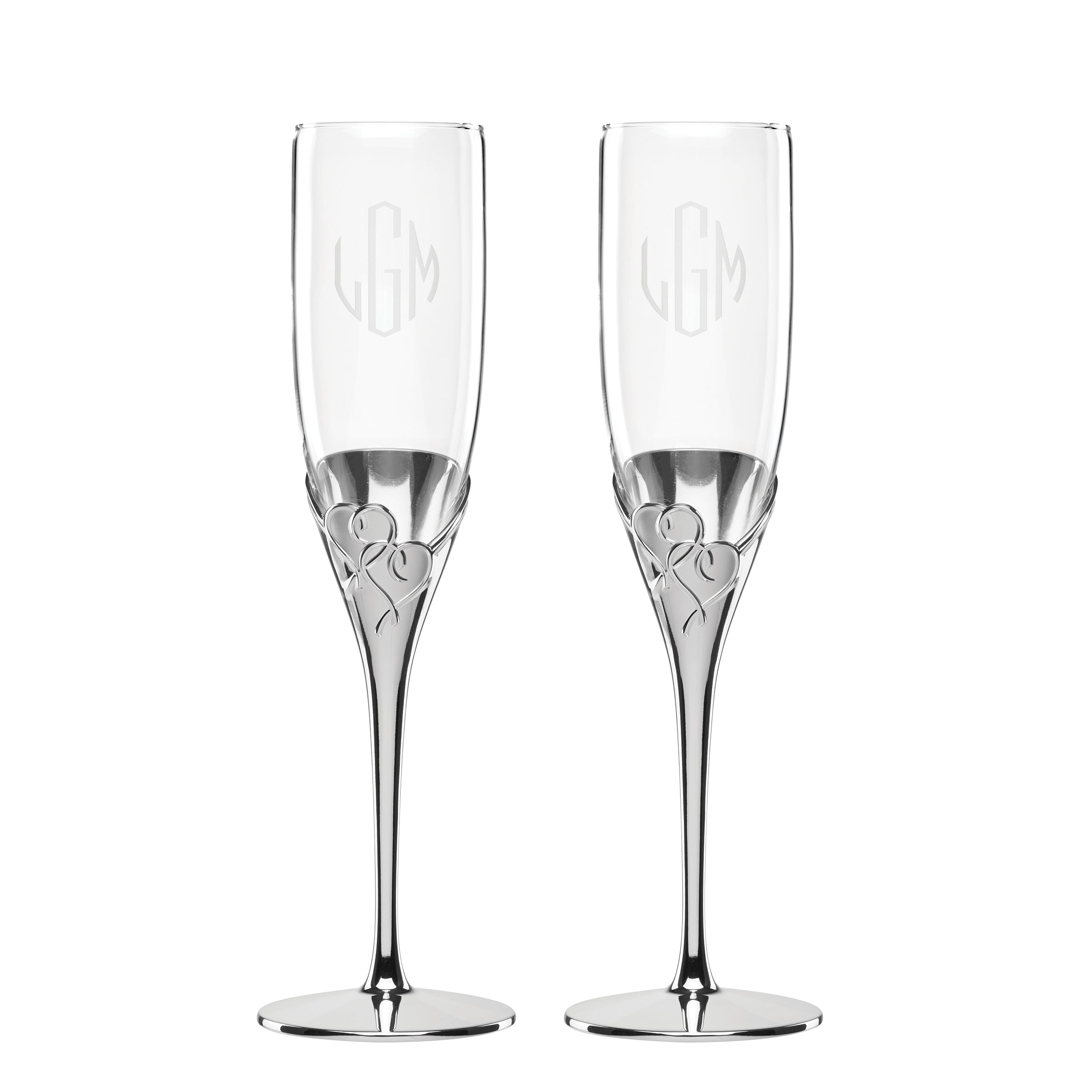Personalized True Love 2-Piece Toasting Flute Set - Image 4