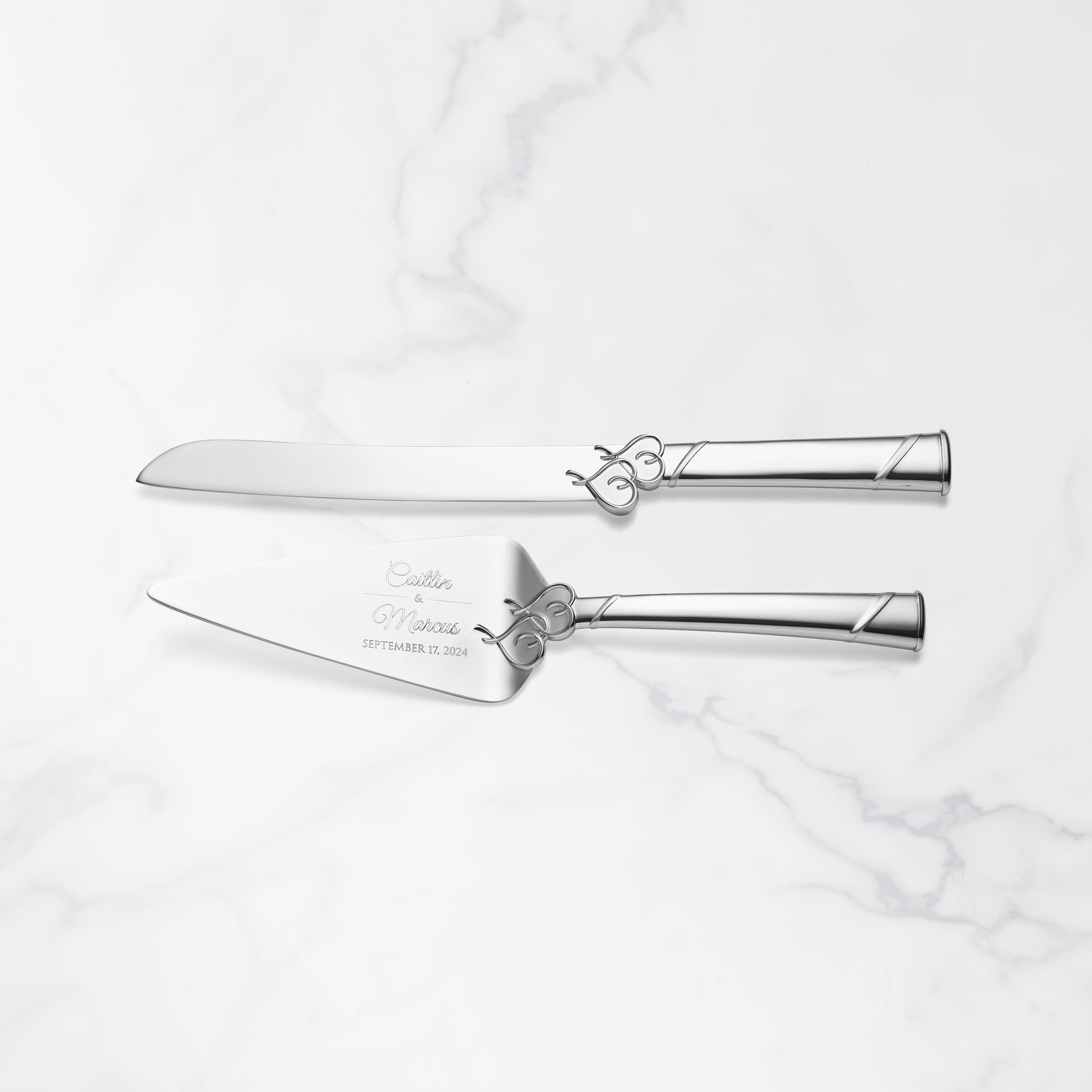 Personalized True Love 2-Piece Cake Knife & Server Set