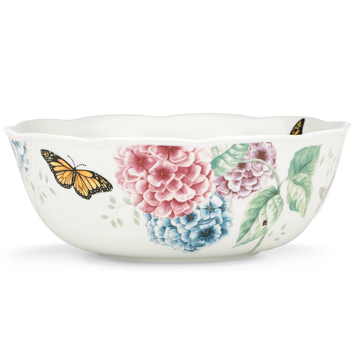 Butterfly Meadow Hydrangea Large Serving Bowl - Image 3