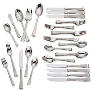 Column Frosted 45 Piece Flatware Set
