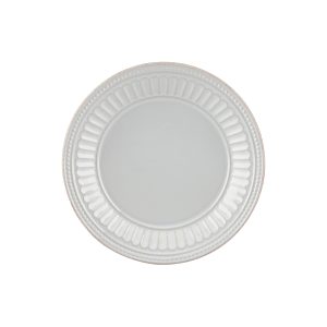 French Perle Groove Dove Dessert Plate