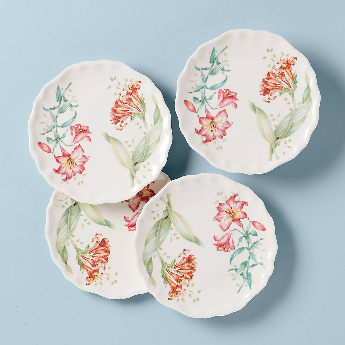 Butterfly Meadow Melamine Accent Plates - Set of 4