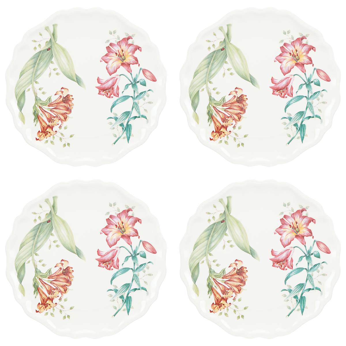 Butterfly Meadow Melamine Accent Plates - Set of 4 - Image 5