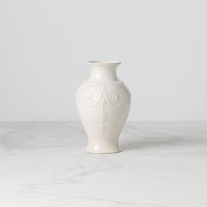 French Perle White Bouquet Vase