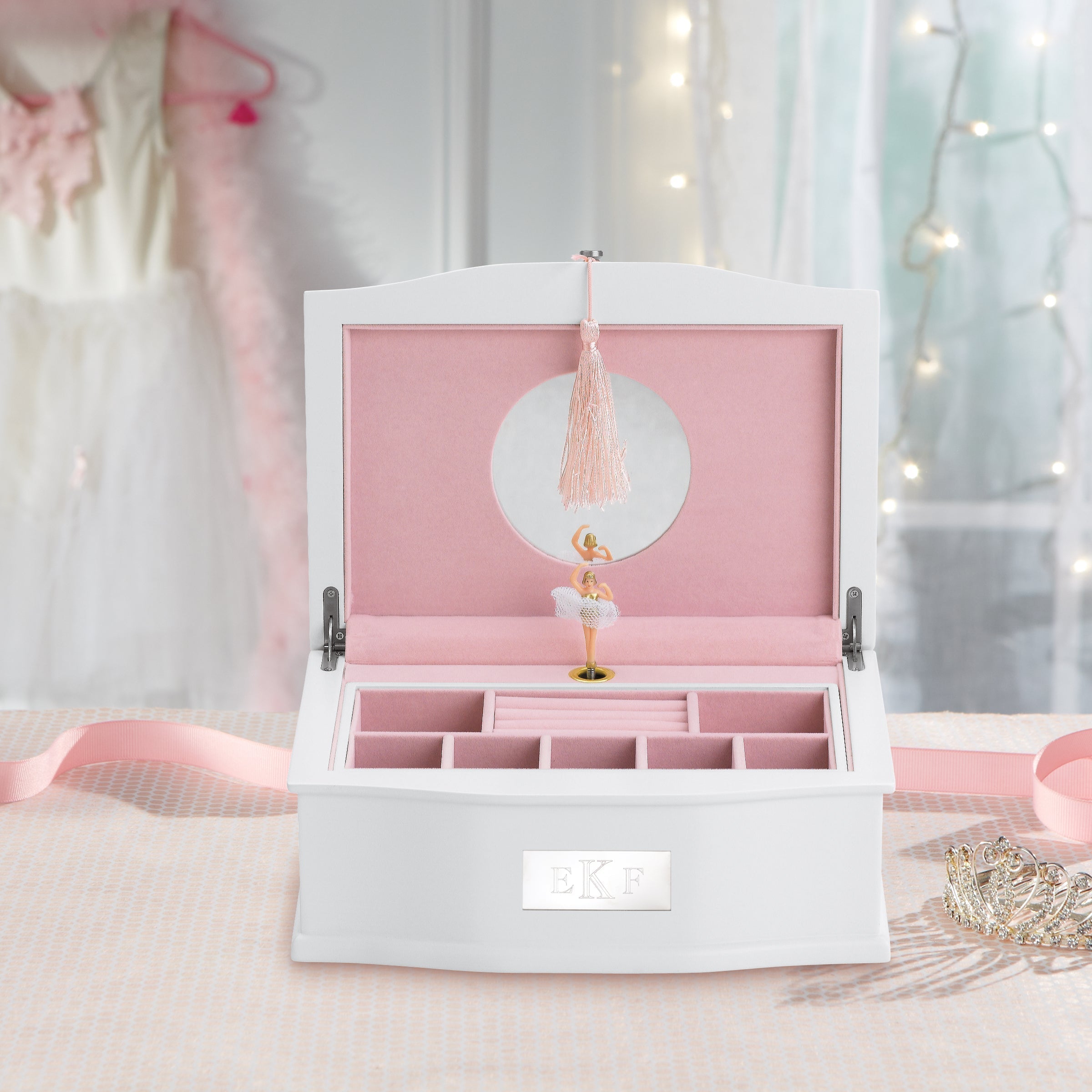 Personalized Ballerina Musical Jewelry Box - Image 2