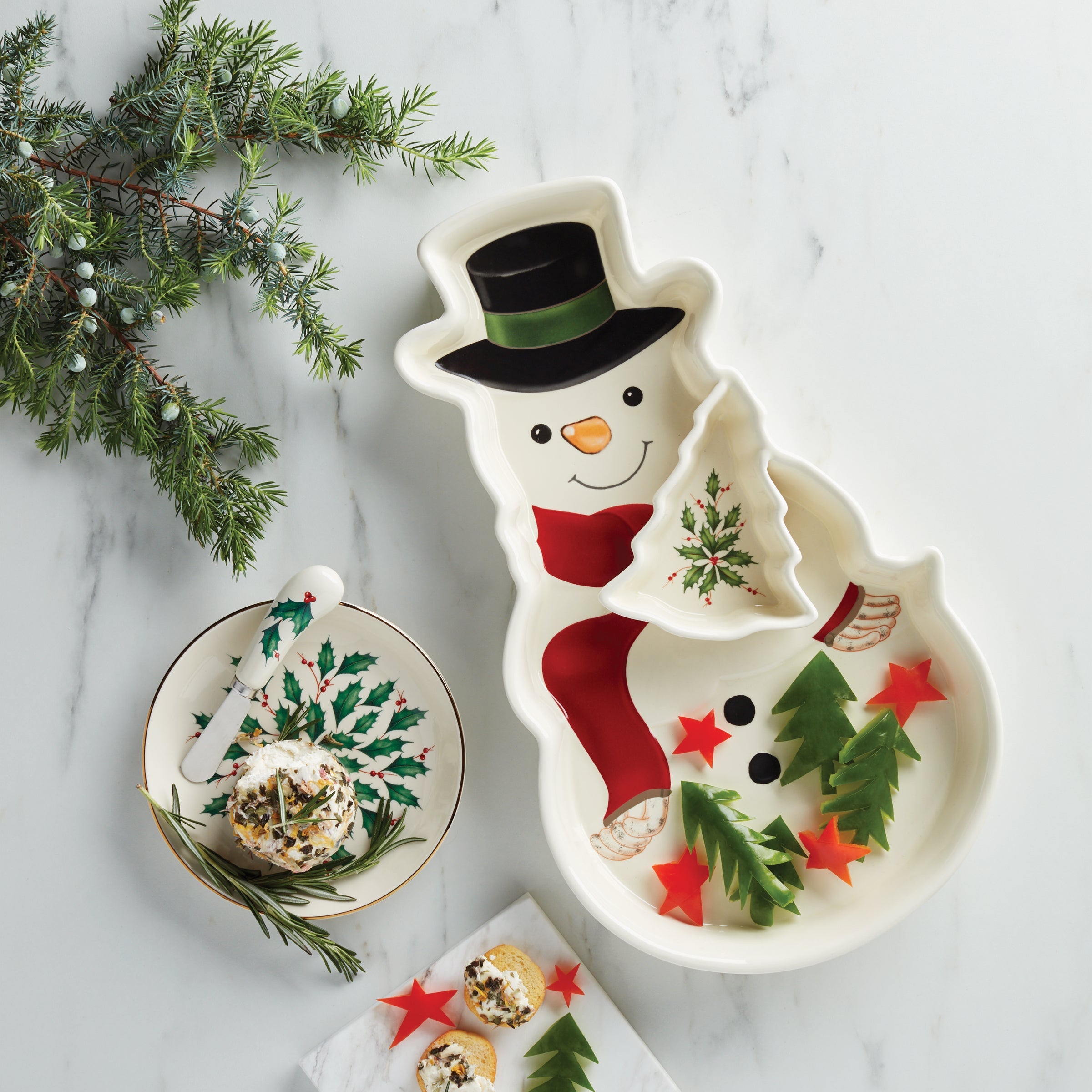 Holiday Cheese Plate & Knife Set - Image 2