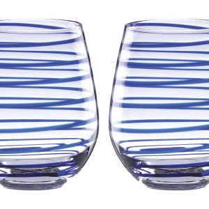 Charlotte Street Stemless Wine Glasses - Set Of 2