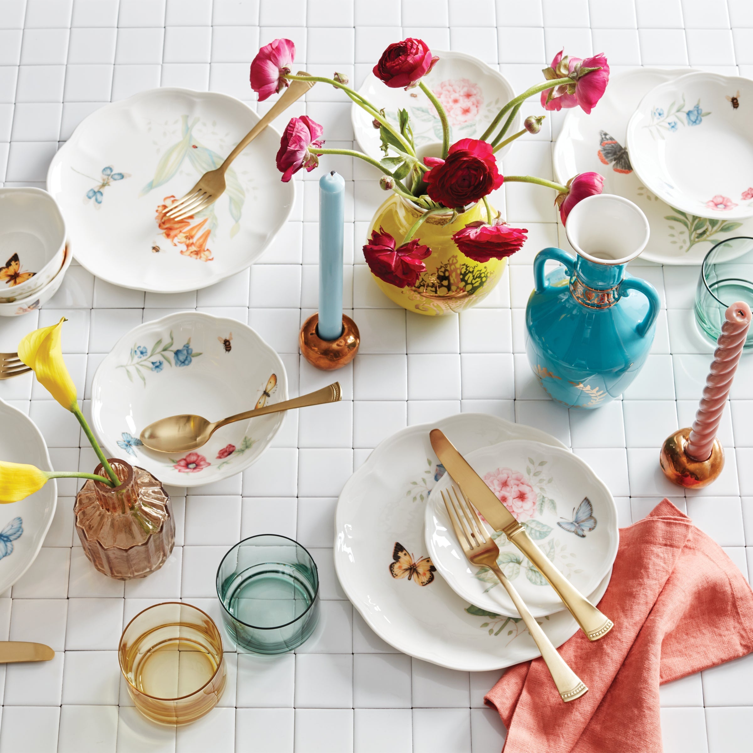 Tuscany Classics Stackable Green Short Glasses - Set Of 4 - Image 4