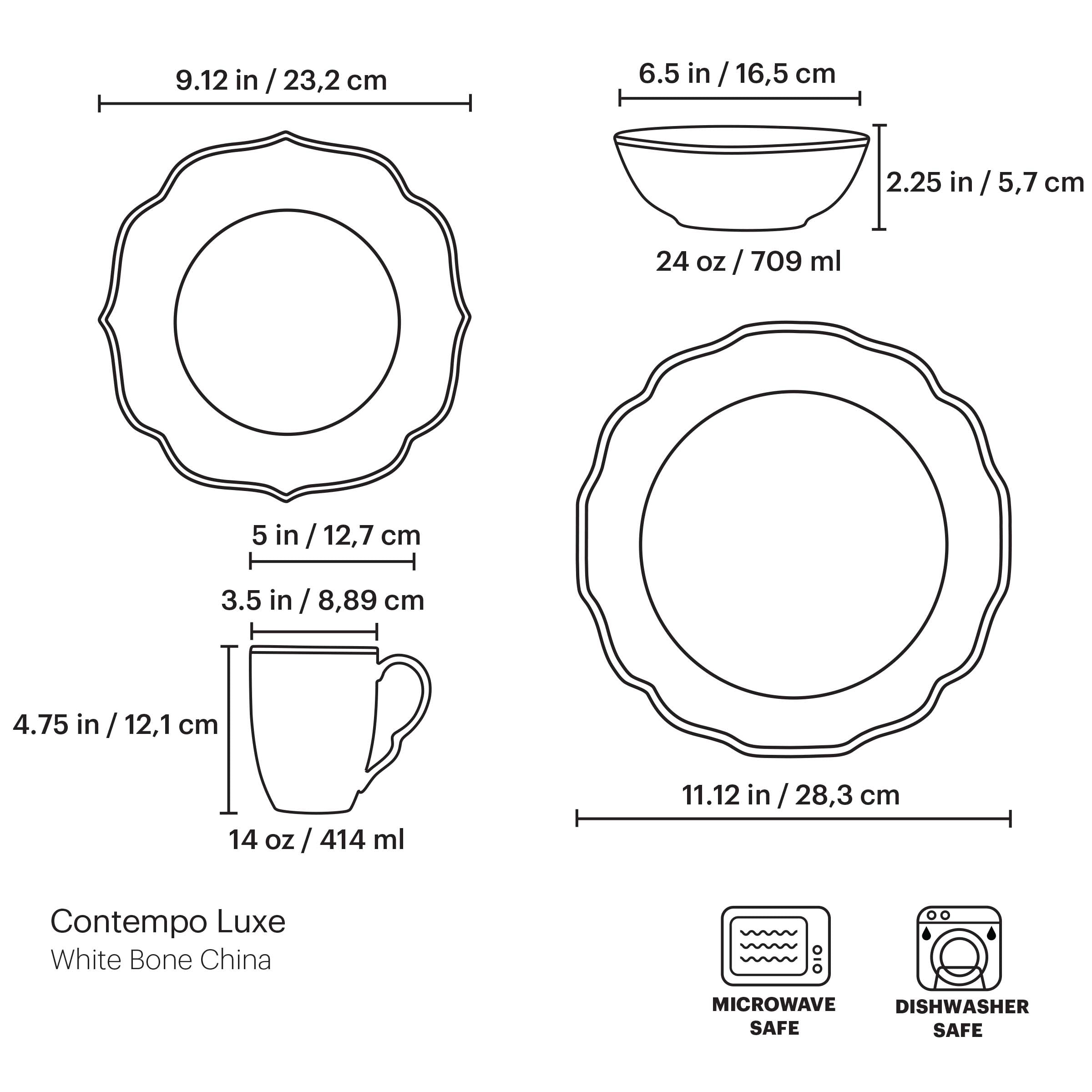 Contempo Luxe Dinner Plate - Image 12