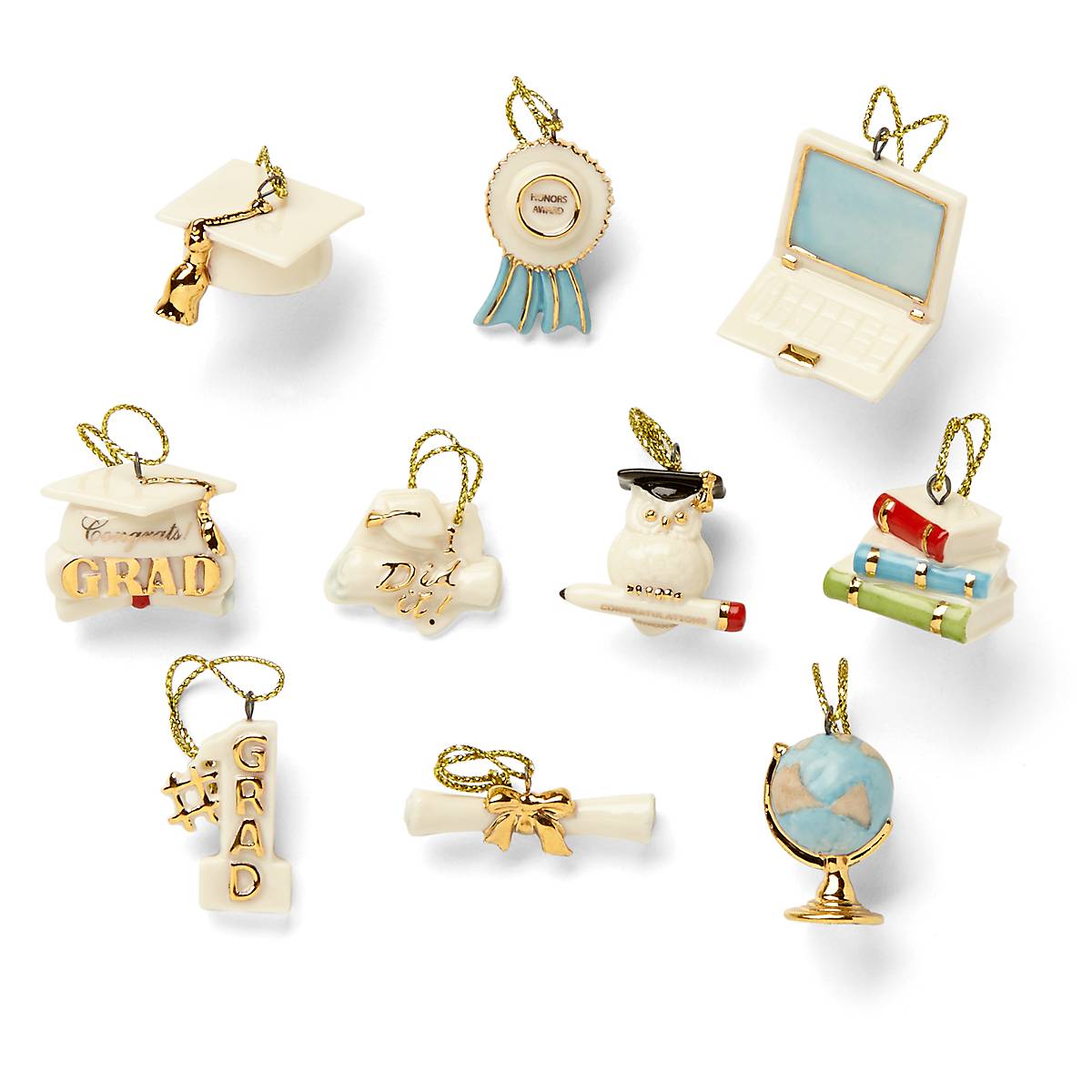 Graduation 10-Piece Ornament Set - Image 3