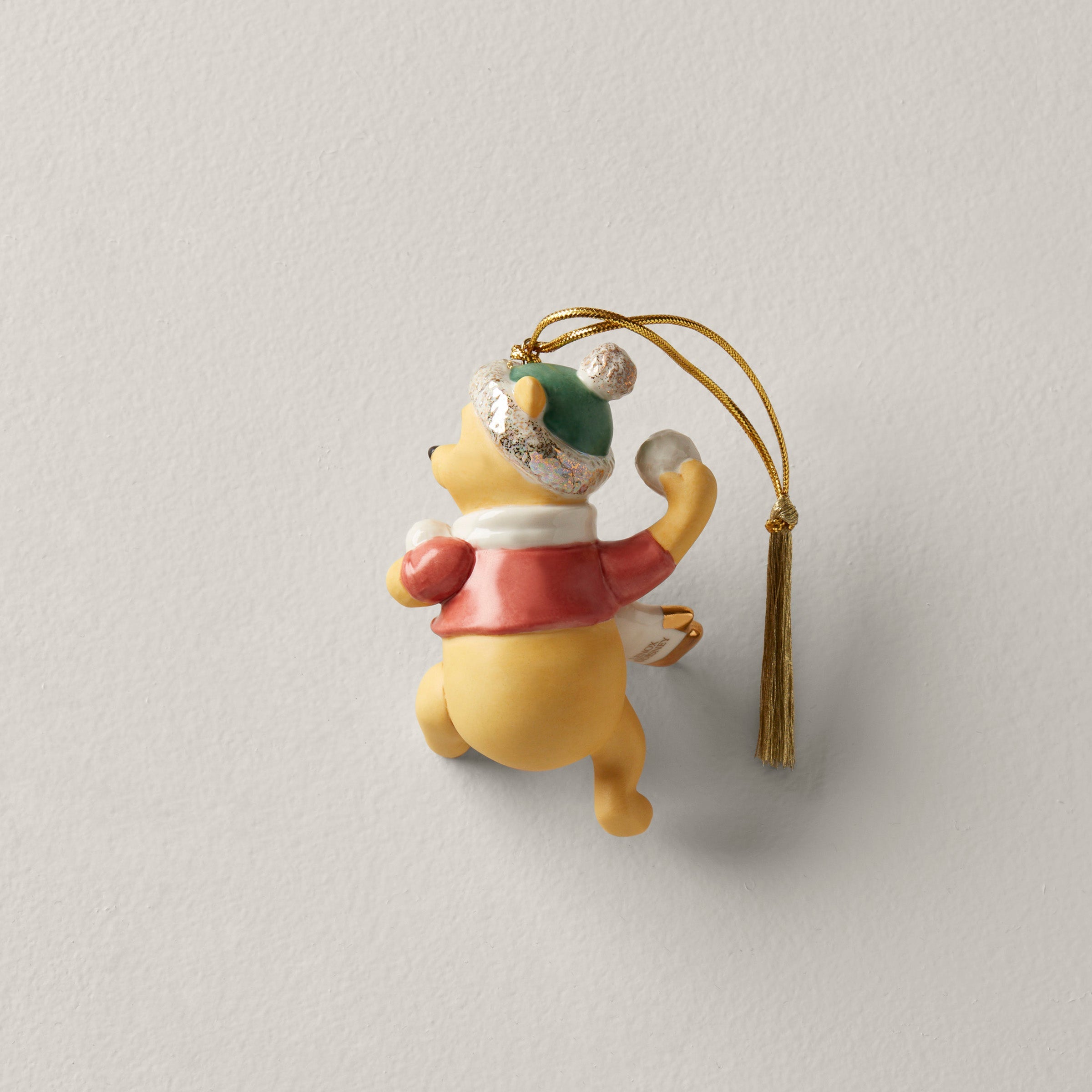 Personalized Pooh's Winter Fun Ornament - Image 2