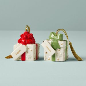 Personalized Presents 2-Piece Ornament Set